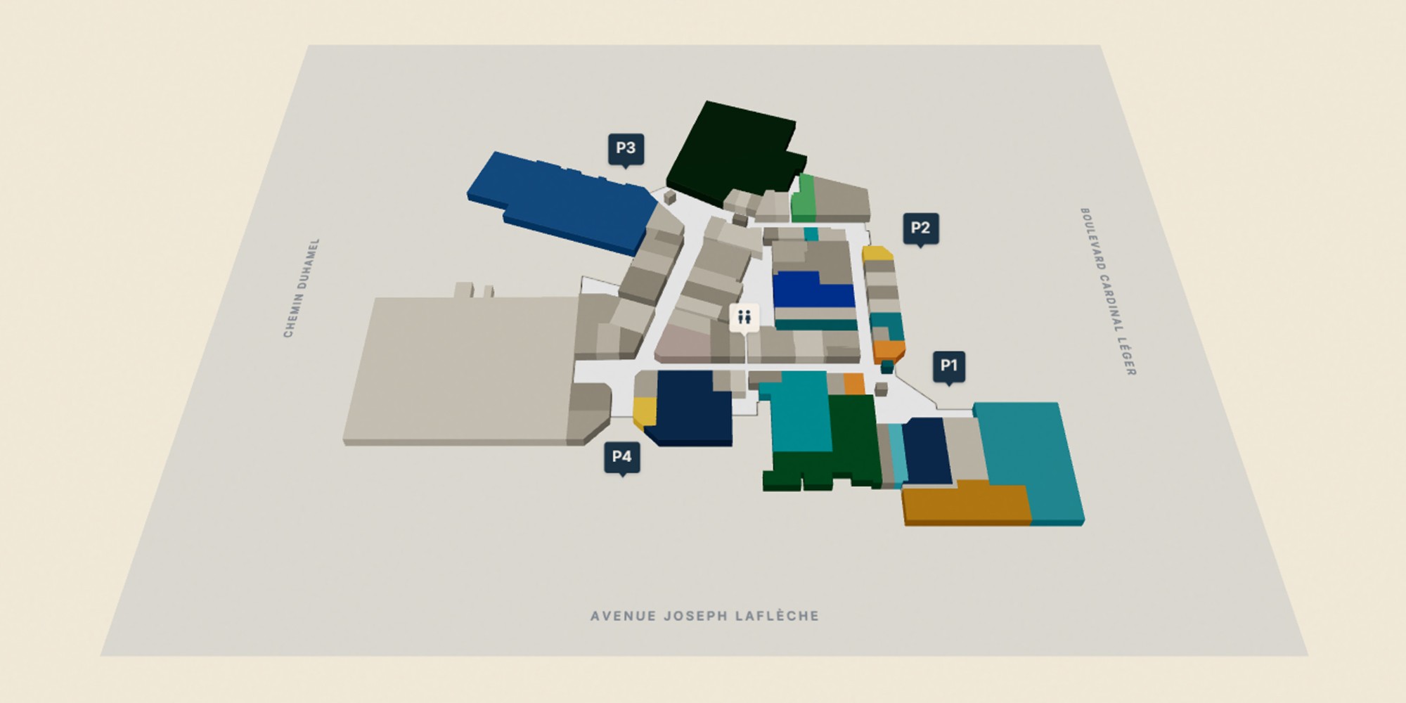 Plan 3D du Faubourg de l'Île